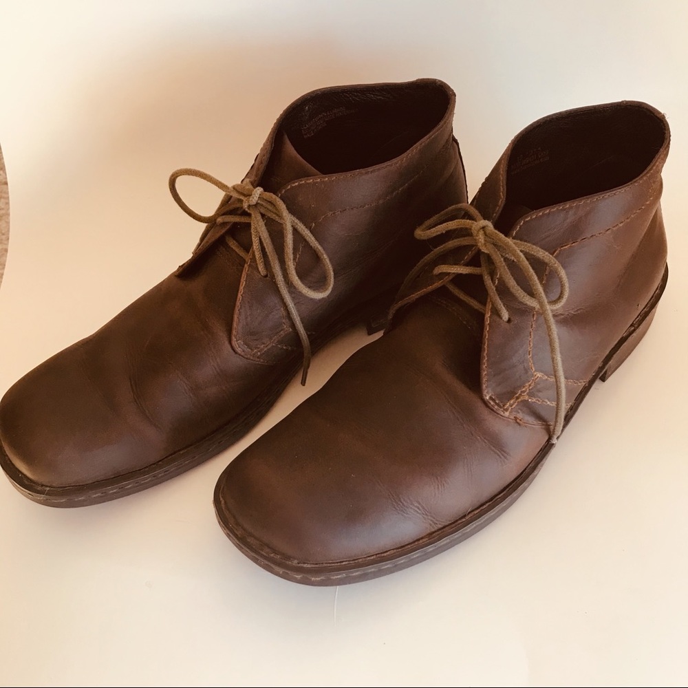 BORN Chukka Boots Brown Leather size 13